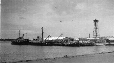 C.G. base Sand Island,<br>
Bouy Tenders and Fireboat