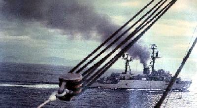 Vance steaming off Vietnam 1968