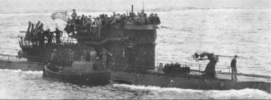 blumenfeld365.jpg The boarding crew on the U-873 with the USS Durant in the background